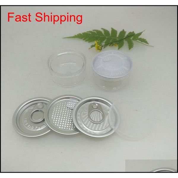 

55ml 53*28mm pet plastic jar with metal lid container food storage box food jars transparent food sealed bottle jllqfm dh_garden