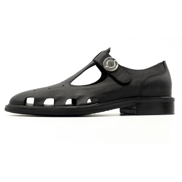 

dress shoes 2021 vintage style cut out formal business leather buckle mens handmade, Black