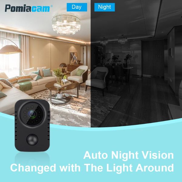 

md29 mini camera cctv camera small black 1080p analog surveillance 1200mah battery