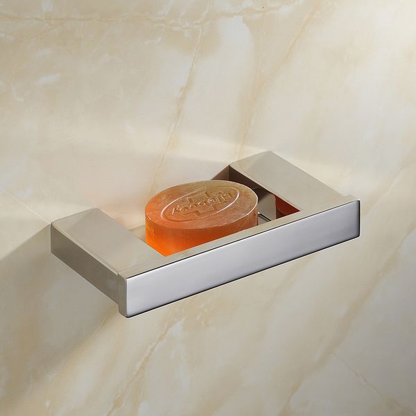 

2021 new flat mirror solid square holder shower sus stainless steel 304 modern soap bathroom house n7000-7 h4eb