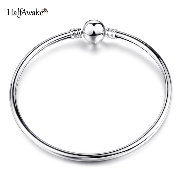 

bracelet white silver plated loose snake chains bracelet for women charms jewelry making 2021 trendy girl gift, Golden;silver