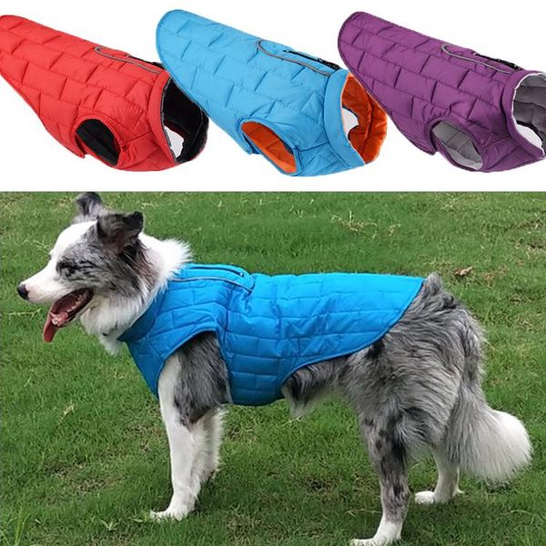

dog apparel 3 colors waterproof pet puppy vest jacket chihuahua clothing warm winter clothes coat for small medium large dogs s-xxl