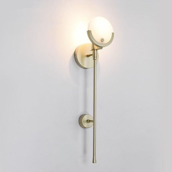 

wall lamps nordice led light glass ball bedside aisle corridor lights for home luminaria de parede