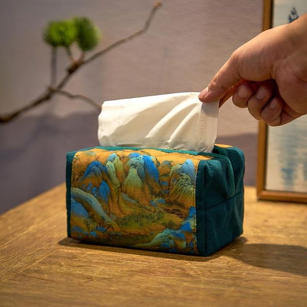 

tissue boxes & napkins pastoral style fabric storage bag office and home table napkin holder for kitchen decor