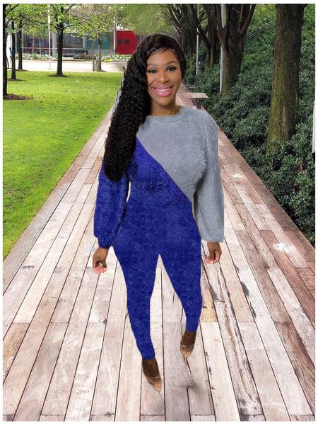 

2-piece women's glittering silk crew neck, trousers, sexy, party dress, 2021 qymv, Gray