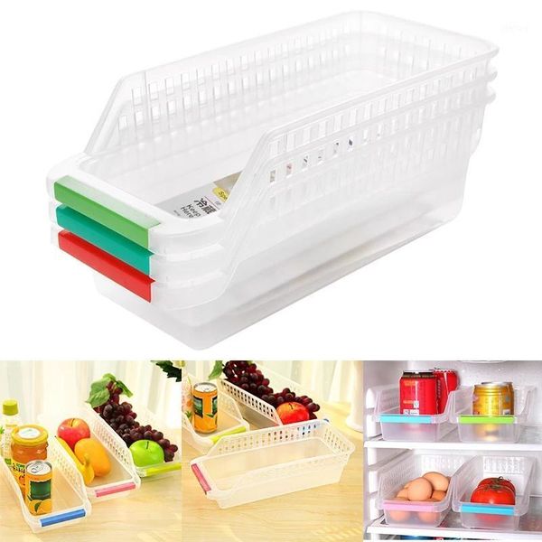 

storage bottles & jars hollow out refrigerator rack kitchen fruit food box fridge fresh spacer layer supplies