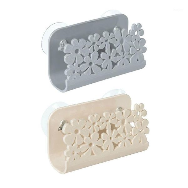 Ganci Rails Scaffale da cucina con design cavo Scarico rapido Mantenere asciutto e pulito Conservare la spugnetta per lavare i piatti Cotone Risparmiare spazio