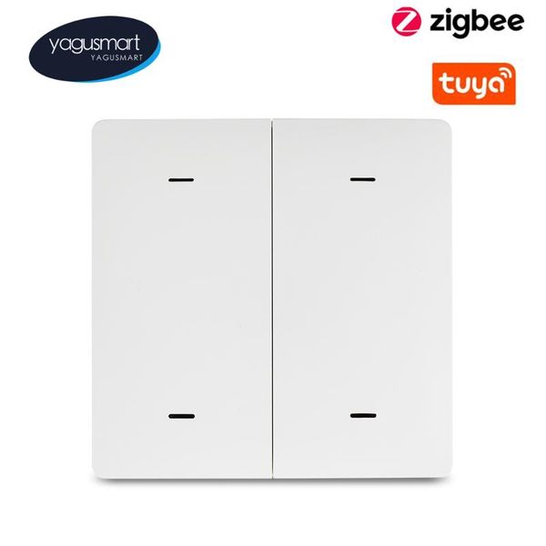 

smart home control yagusmart zigbee switch tuya wireless push button life device scene with one click on off smartthings
