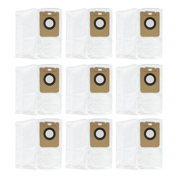 

vacuum cleaners 9pcs replaceable dust bags collection accessories sets parts for dreame bot l10 plus robot cleaner