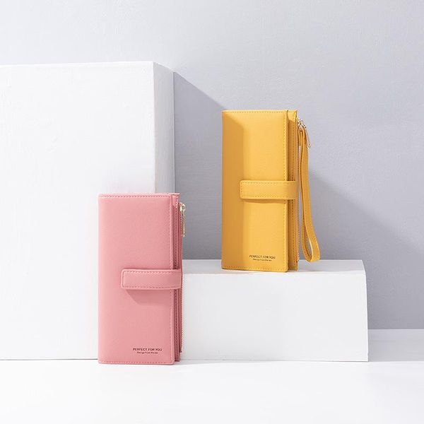 

wallets 2021 lady wallet large zipper handbag, Red;black