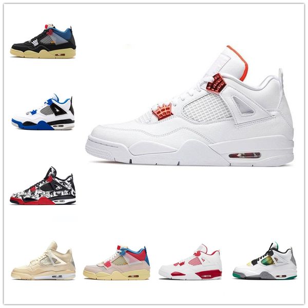 

union arrival white sail paris 4 4s shoe women mens basketball shoes fire red black cat guava ice pure money trainer sports sneakers