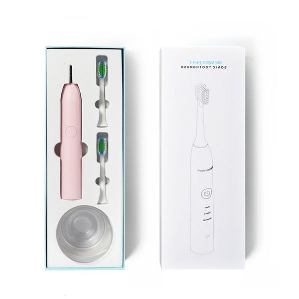 

electric sonic toothbrush wireless charge electric tooth brush with 2 heads teeth brush(1 pc