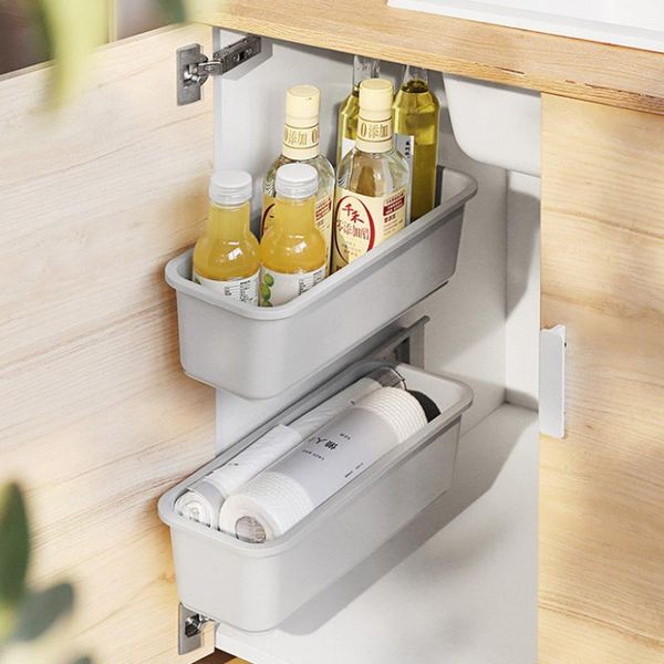 

storage bottles & jars hanging type refrigerator shelf with no holes household kitchen plastic film paper towel box sink hanger