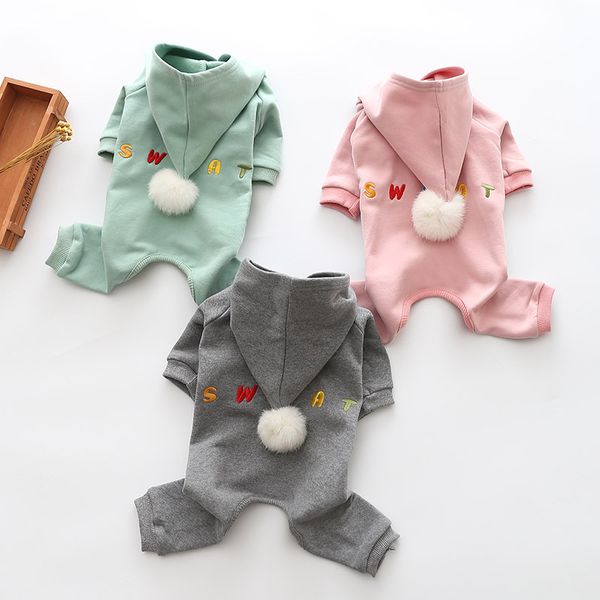 

dog clothes autumn and winter new cotton stretch plus velvet four legs pet clothes dog four-legged clothes wholesale