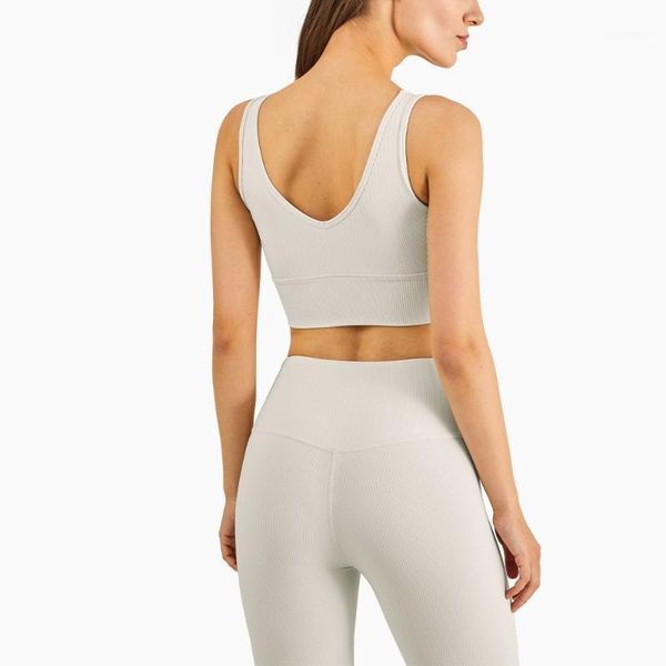 

yoga outfit tight crop women sports beha push up gym slight fitness run tank vest rib antibacterial belt with removable breast