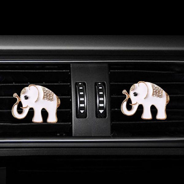 

car air freshener elephant modeling in the auto conditioning outlet perfume clip