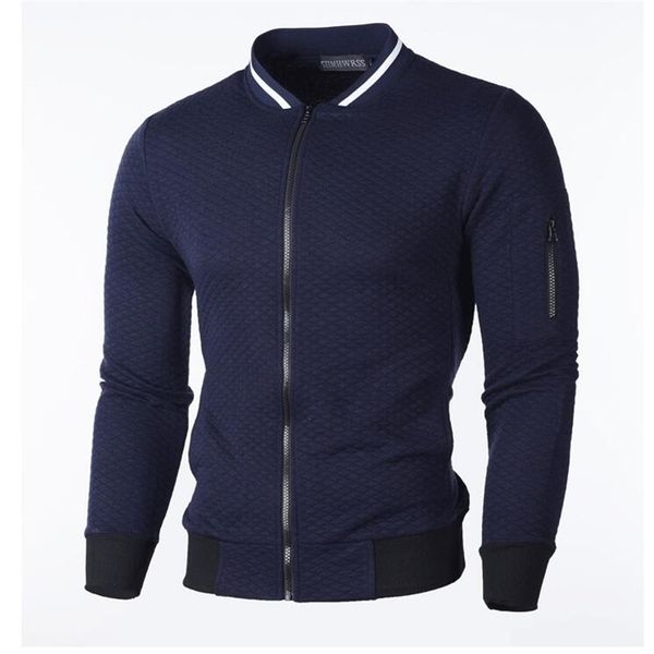 

fashion shorts bomber jacket men's hoodies sweatshirts zipper hoodie men sweatshirt man sweatshirts for male baseball coat 201113, Black