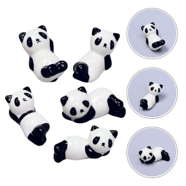

chopsticks 5pcs panda rest stand flatware organizer (random style)