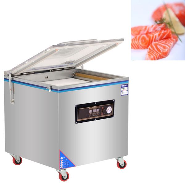 Vácuo-Packer / Máquina de vedação de alimentos vácuo para uso duplo molhado e seco totalmente automático empacotamento do selador embalagem 220V 900W embalagem eletrodomésticos de cozinha pequena