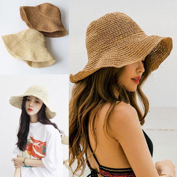 

floppy beach hat bucket hat pocketable sun hats for women, Blue;gray