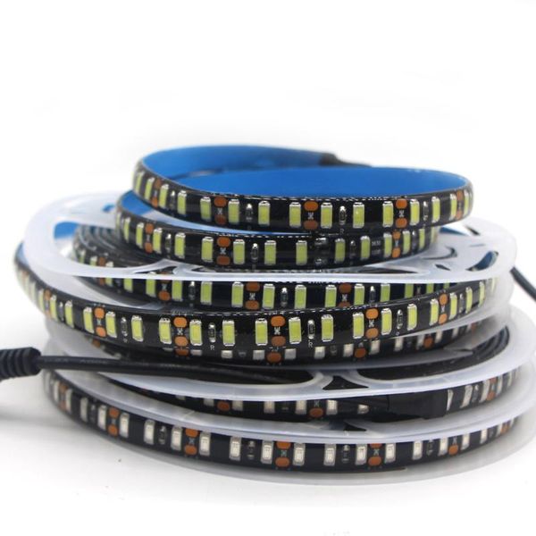 

ultra bright 5630 5730 smd flexible led strip light 120led/m 5m 600led dc12v waterproof black pcb home kitchen decoration