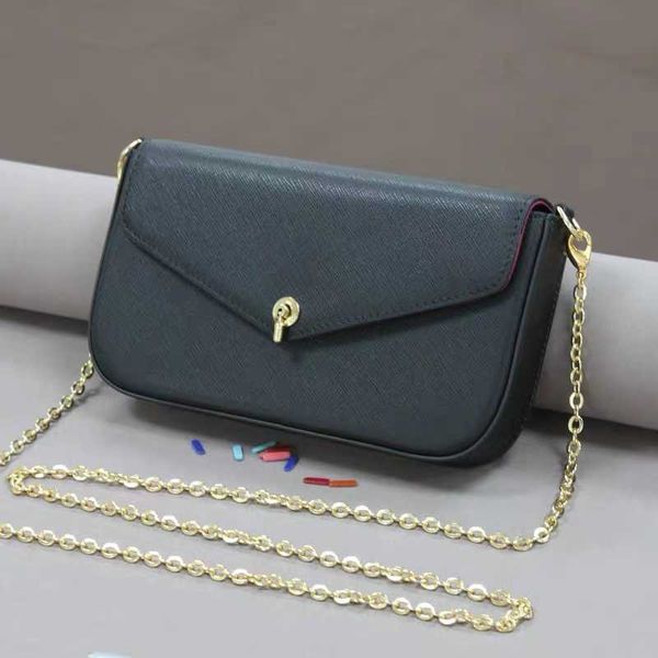 

wholesale chain shoulder for women evening bag hand presbyopic three piece set mini messenger bag card holder purse