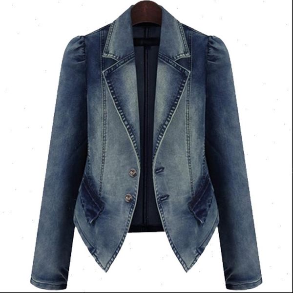 

new spring autumn vintage women jeans jackets loose plus size 5xl short denim outerwear female basic coats aa763, Black;brown