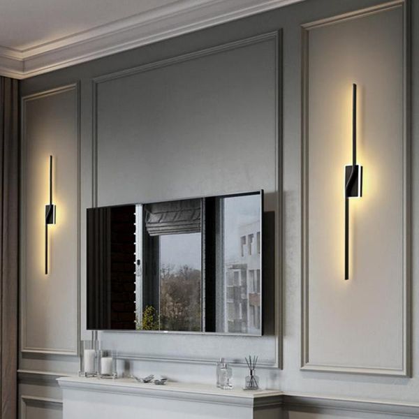 

wall lamp bar tricolor led strip sconce indoor lighting aluminum picture light bedroom living room deco fixtures ac 220-240v