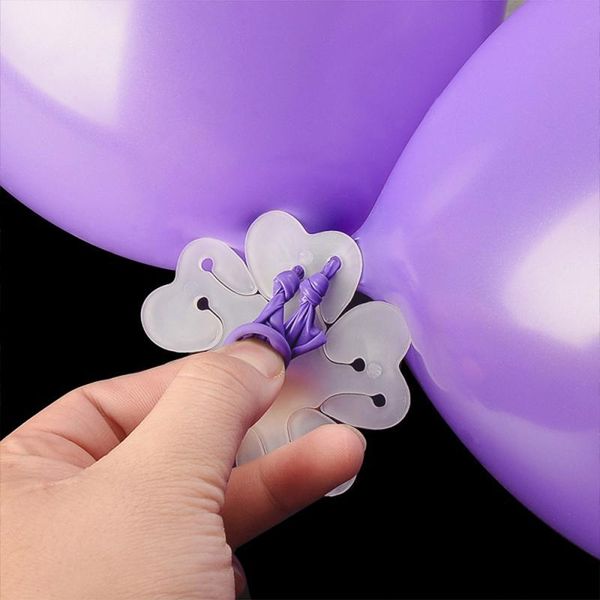 

party decoration style latex plastic balloon clips sheet flower shape clip stand birthday wedding