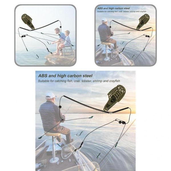 

fishing hooks easy to carry sturdy 3 specification compact bait cage accessory