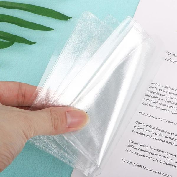 

thinkthendo 12x9cm pvc transparent documents cover russian driver's license case protect car id card holder for m qylbdm
