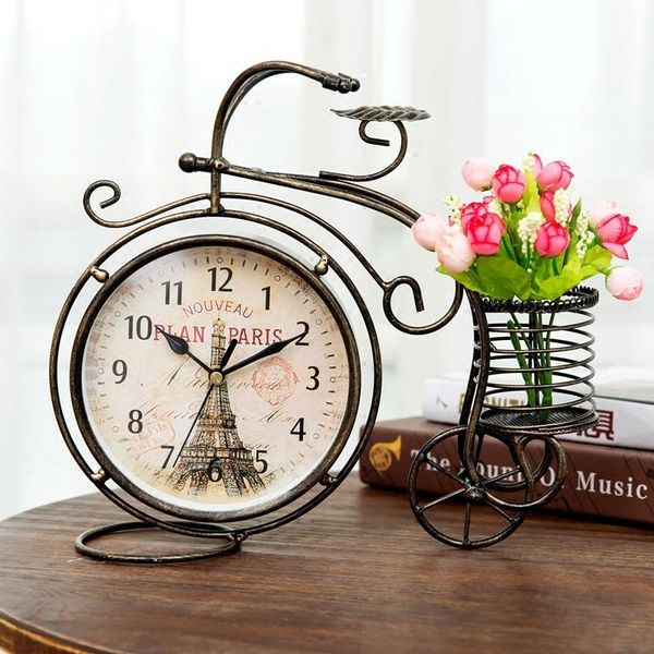 

desk & table clocks creative home deskdecoration ornaments clock seat living room personality wf528401