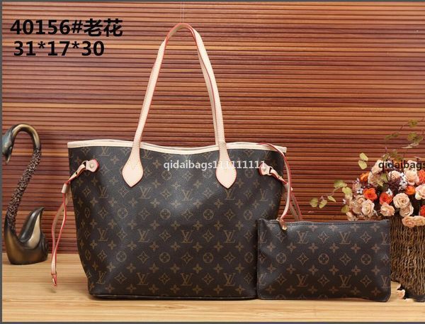 

988 gglvlouisvittonyslvutton 10 2pc set shopping bag+wallet tote women shoulder bag designer handbag large ca