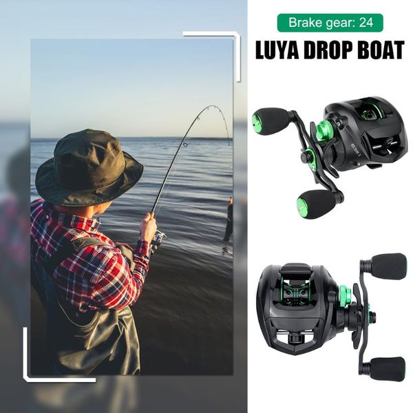 

baitcasting reels 8kg adjustable brake system 12 1bbs 6.3/1 low profile fishing reel metal spool bait casting