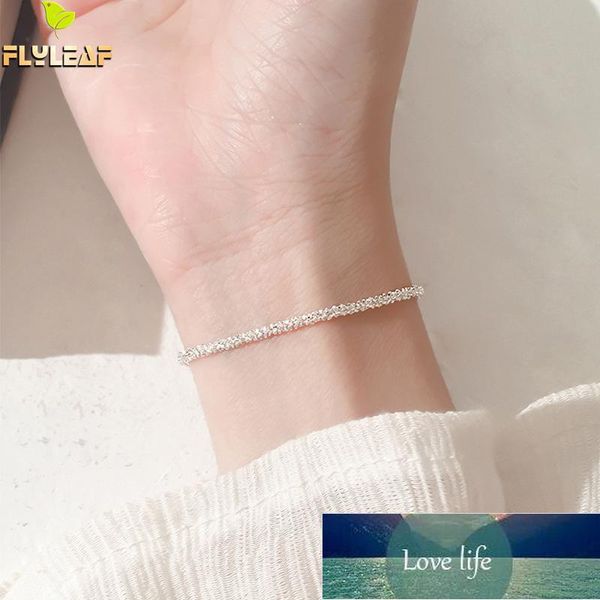 

925 sterling silver gypsophila women bracelet personality lady girl student fine jewelry flyleaf, Golden;silver