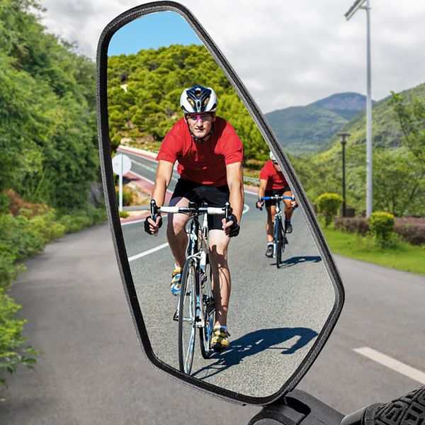 

bike groupsets bicycle rear view mirror cycling clear wide range back sight rearview reflector adjustable handlebar left right #yj1