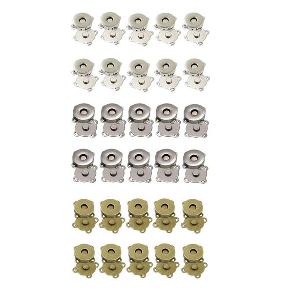 

button 10 set sew on snap clasps fastener diy purse handbag leather craft, Blike;white