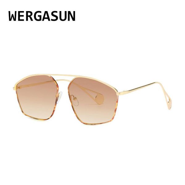 

sunglasses wergasun fashion square women classic vintage eyeglasses men punk retro sun glasses designer lady uv400, White;black