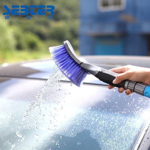 

water gun & snow foam lance 8031 multifunctional long-handled brush, car cleaning tool, household spray soft brush