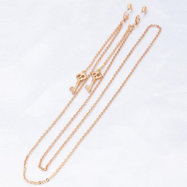 

sunglasses cases & bags gold plated link chain love key tassel eyeglasses chains for reading glasses cord strap holder neck band accessory