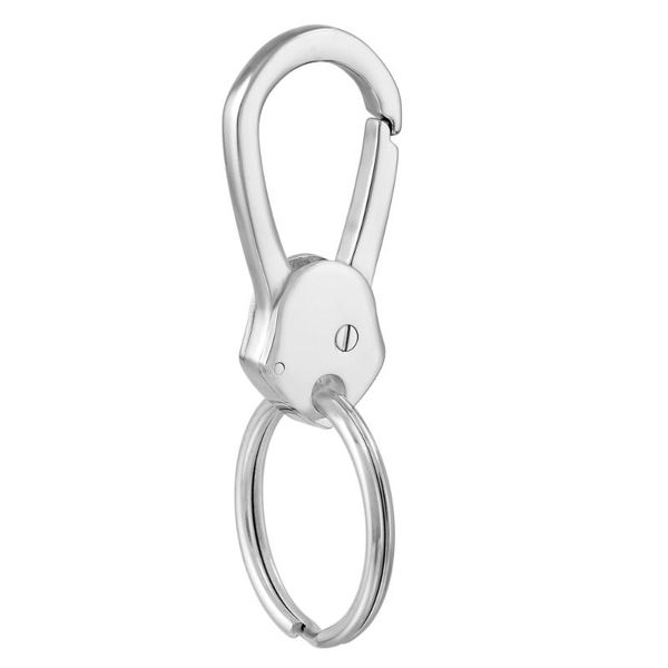 

keychains retail custom 316l stainless steel key ring / solid holder, Silver