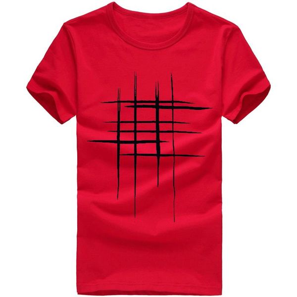 

men's t-shirts cotton red daily short sleeve slim o-neck casual tshirts basic clothing tees 3d print streetwear, White;black