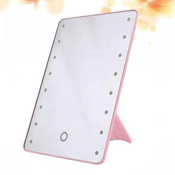 

compact mirrors 1pc 16 leds deskcosmetic mirror touch screen dimmable makeup for girls )