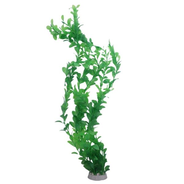 

green plastic plants aquarium tank decoration, 20-inch long
