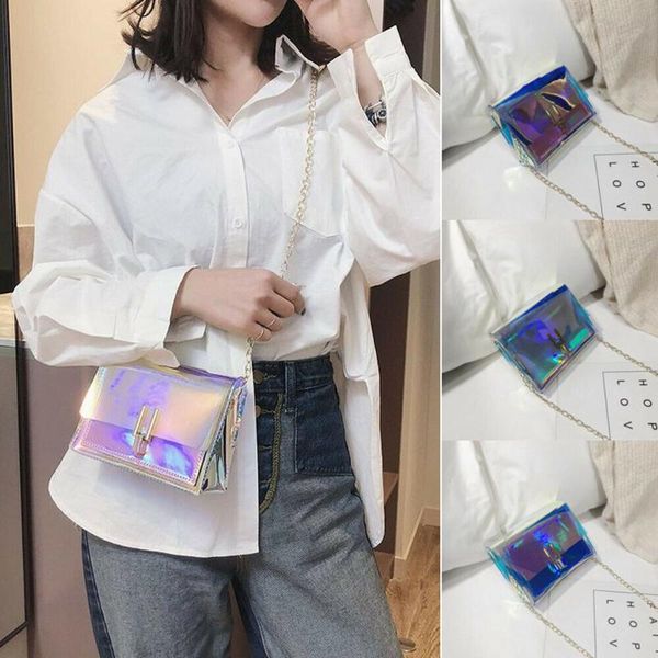 

waist bags bag beach shoulder messenger crossbody transparent laser women fashion