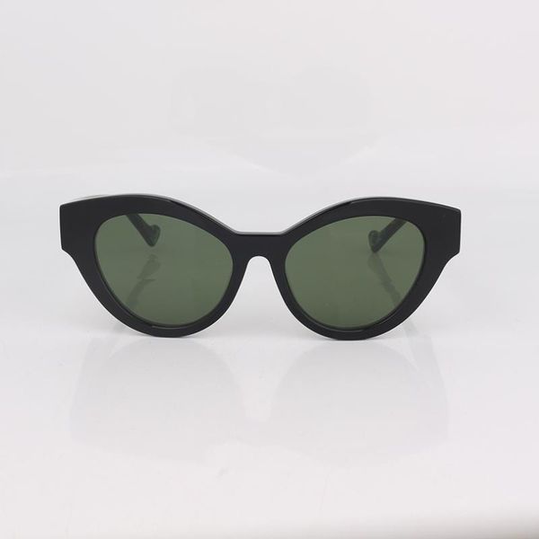 

sunglasses cat eye green women with marble effect temples lenses, White;black
