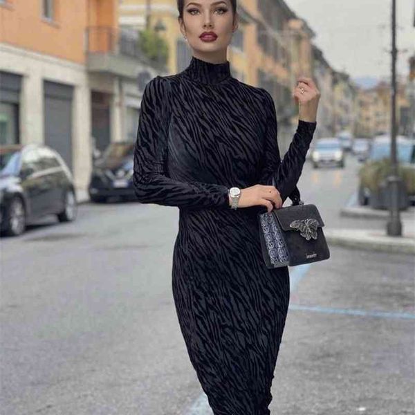 

women designer transparent long sleeve black party dress winter ladies midi celebrity bodycon vestido 210527, Black;gray