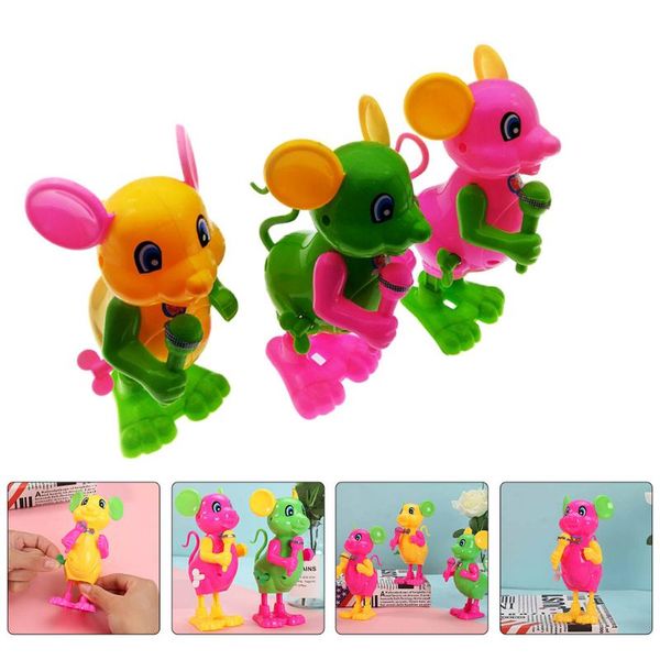 

cat toys 6pcs cartoon clockwork abs practical wind-up (random color)
