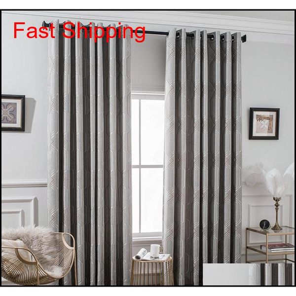 

custom curtains nordic simple modern chenille jacquard thick gary diamond cloth blackout curtain jllsoz comb2010