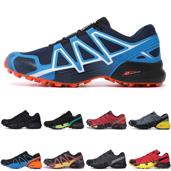 

hipping speed cross 4 outdoor mens running shoes speedcross runner iv triple black trainers men sports sneakers chaussures zapatos jogging